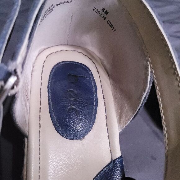 BOC Women's Bree Espadrille Wedge Sandals Size 8 Dark Blue Canvas - Picture 7 of 14